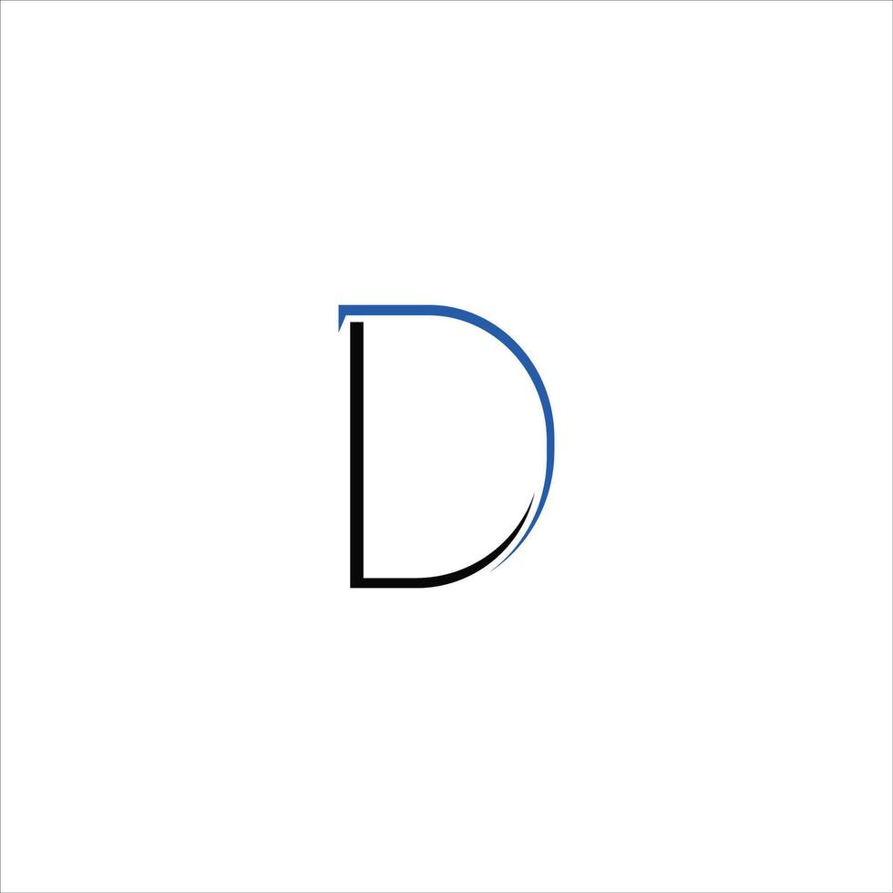 eerste brief dl of ld logo ontwerp sjabloon.dl en ld brief logo ontwerp vector