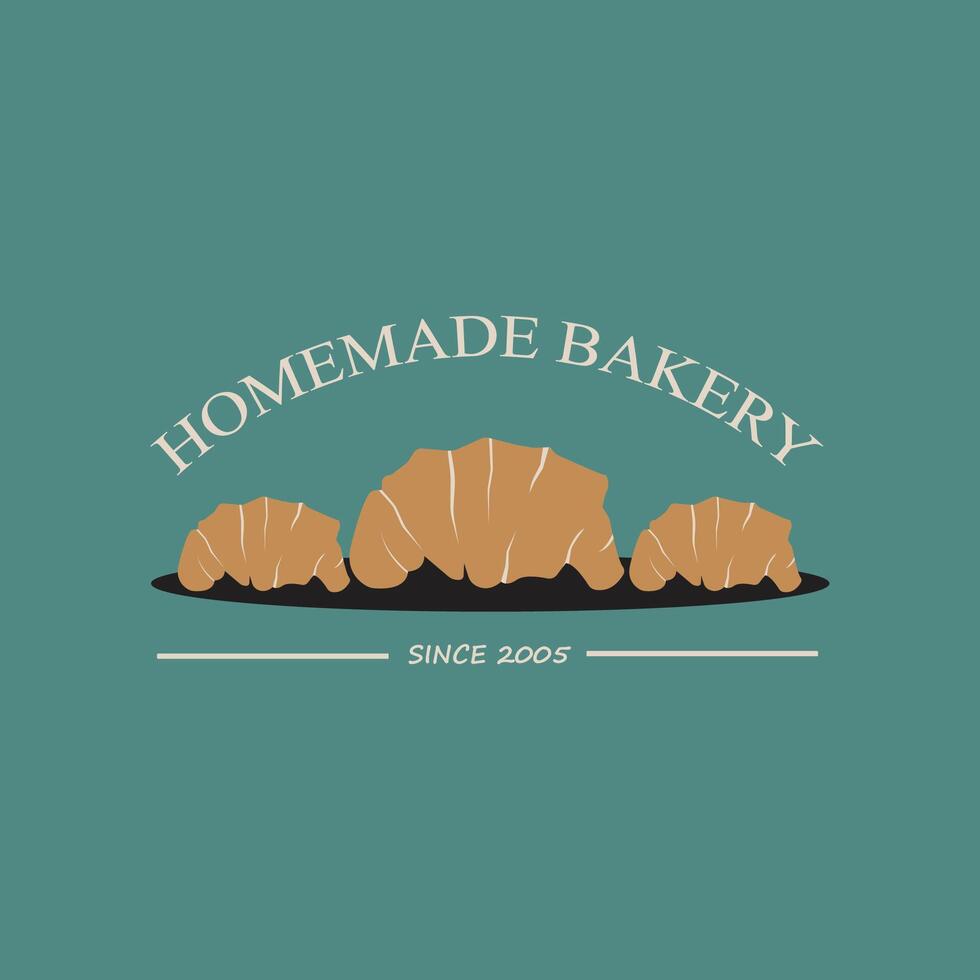 bakkerij logo ontwerp. poster logo sjabloon vector