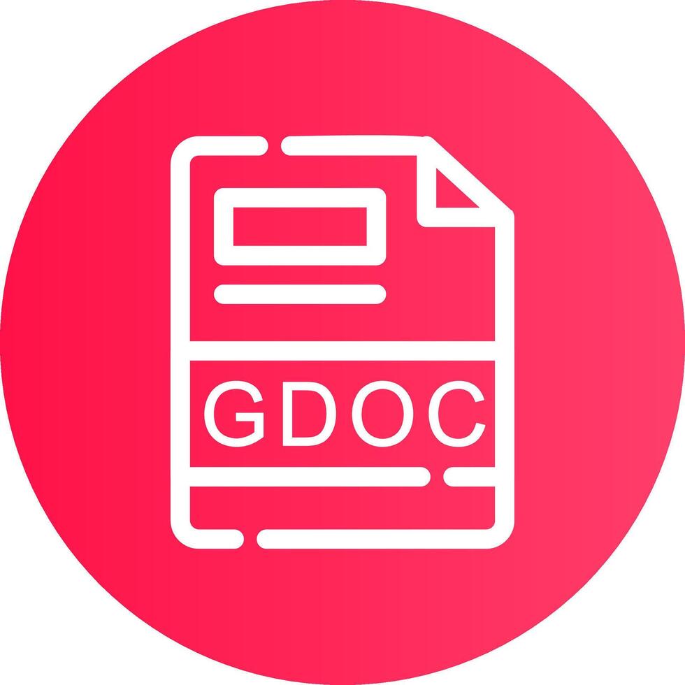 gdoc creatief icoon ontwerp vector