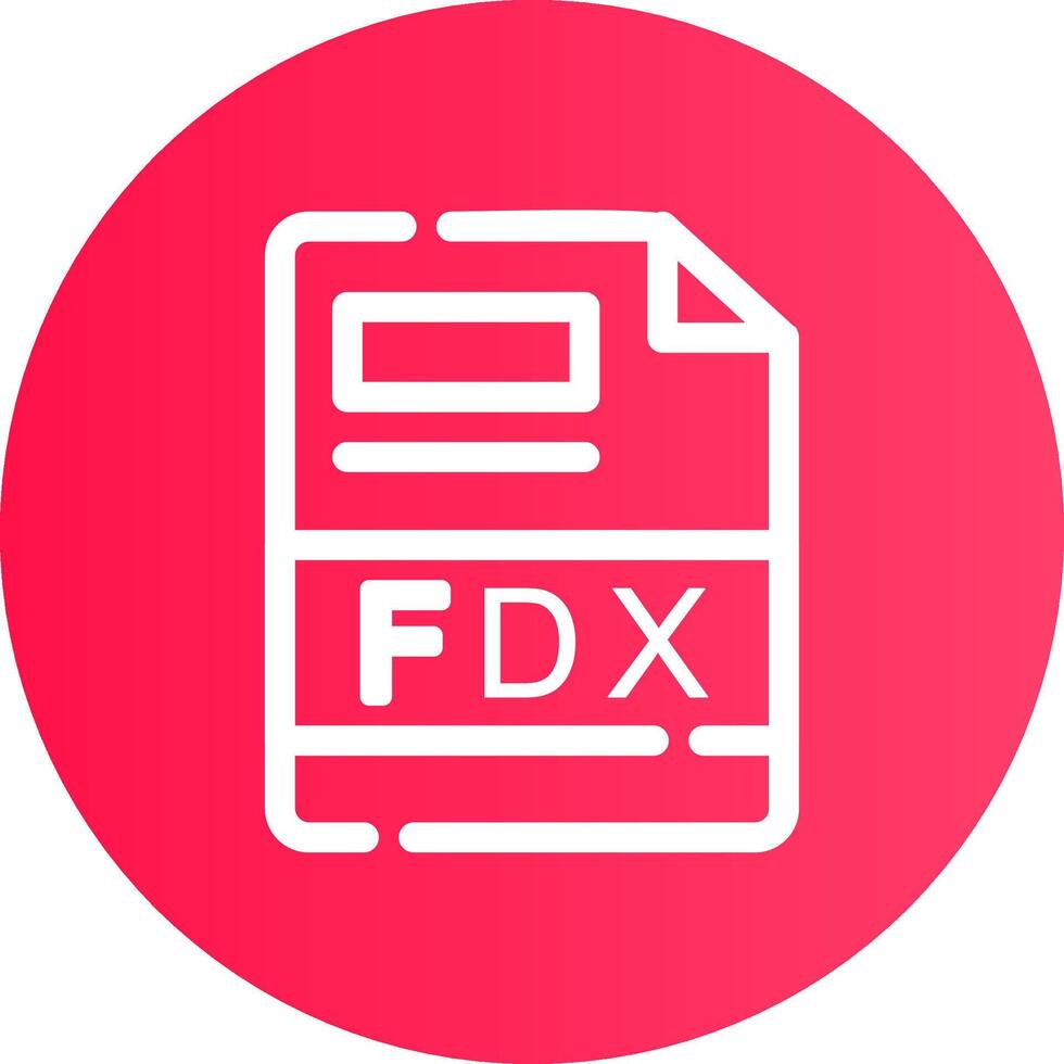 fdx creatief icoon ontwerp vector