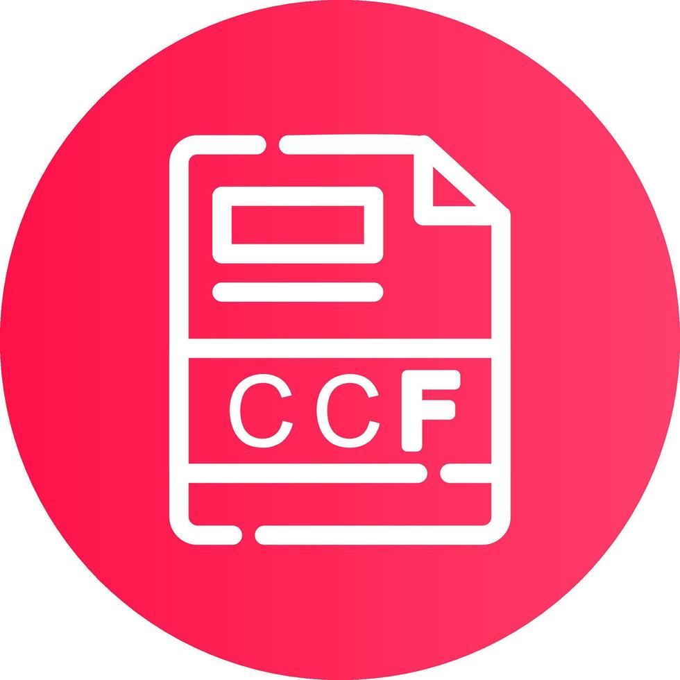 ccf creatief icoon ontwerp vector