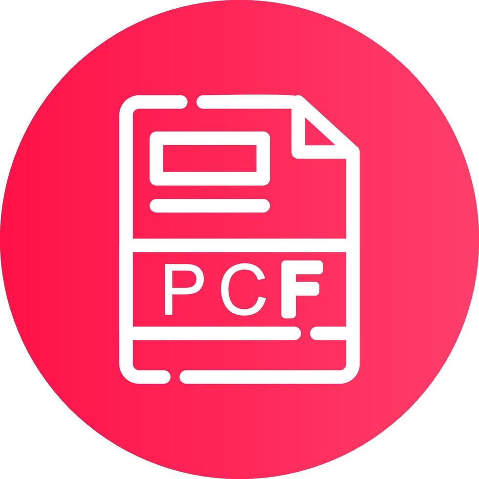 pcf creatief icoon ontwerp vector