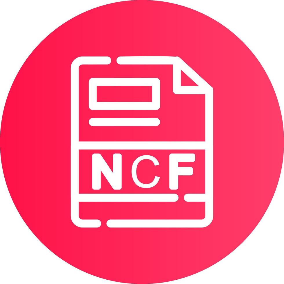 ncf creatief icoon ontwerp vector