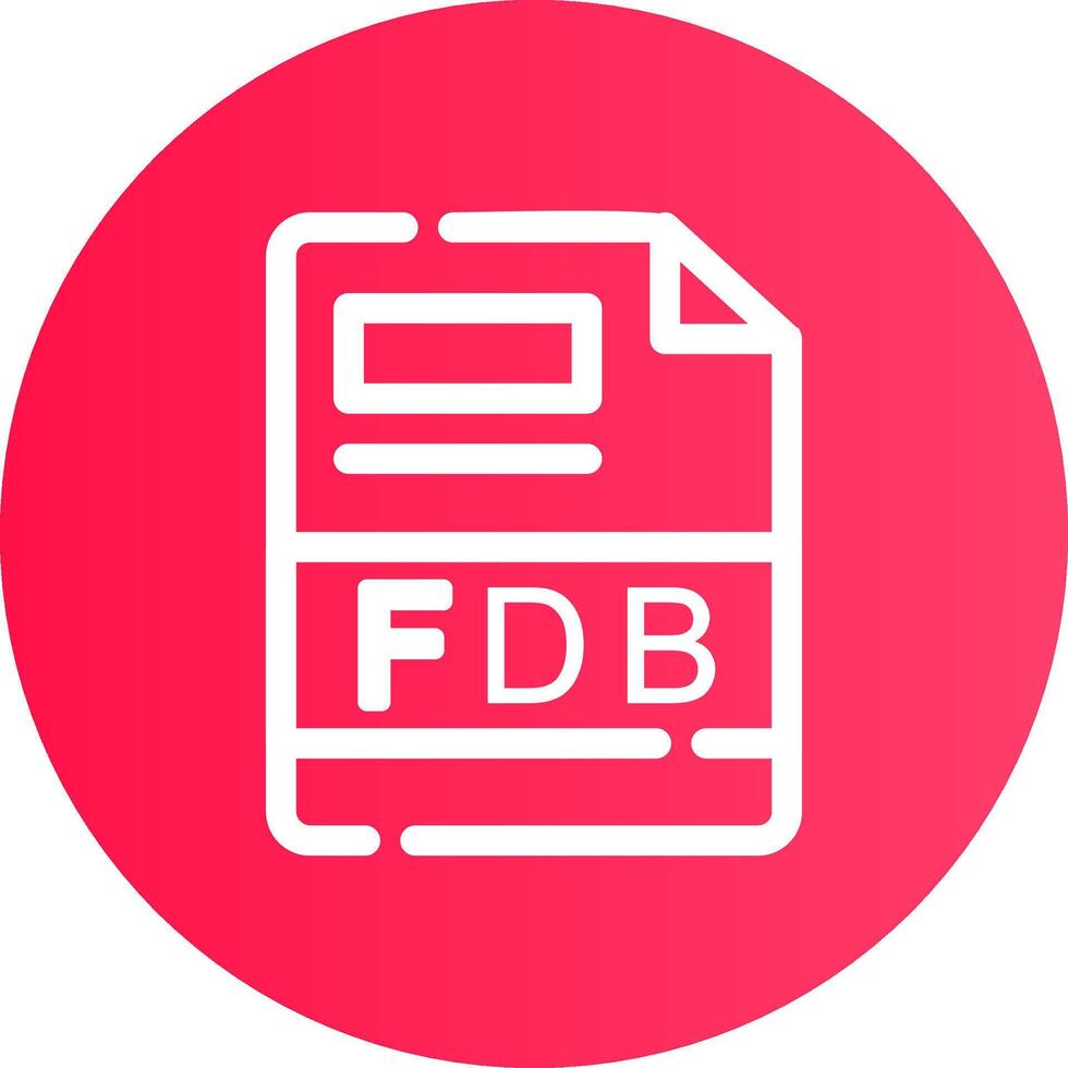 fdb creatief icoon ontwerp vector