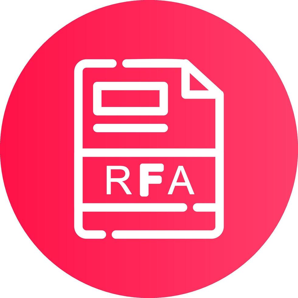 rfa creatief icoon ontwerp vector