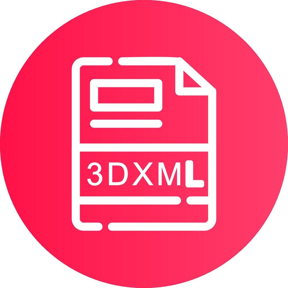 3dxml creatief icoon ontwerp vector