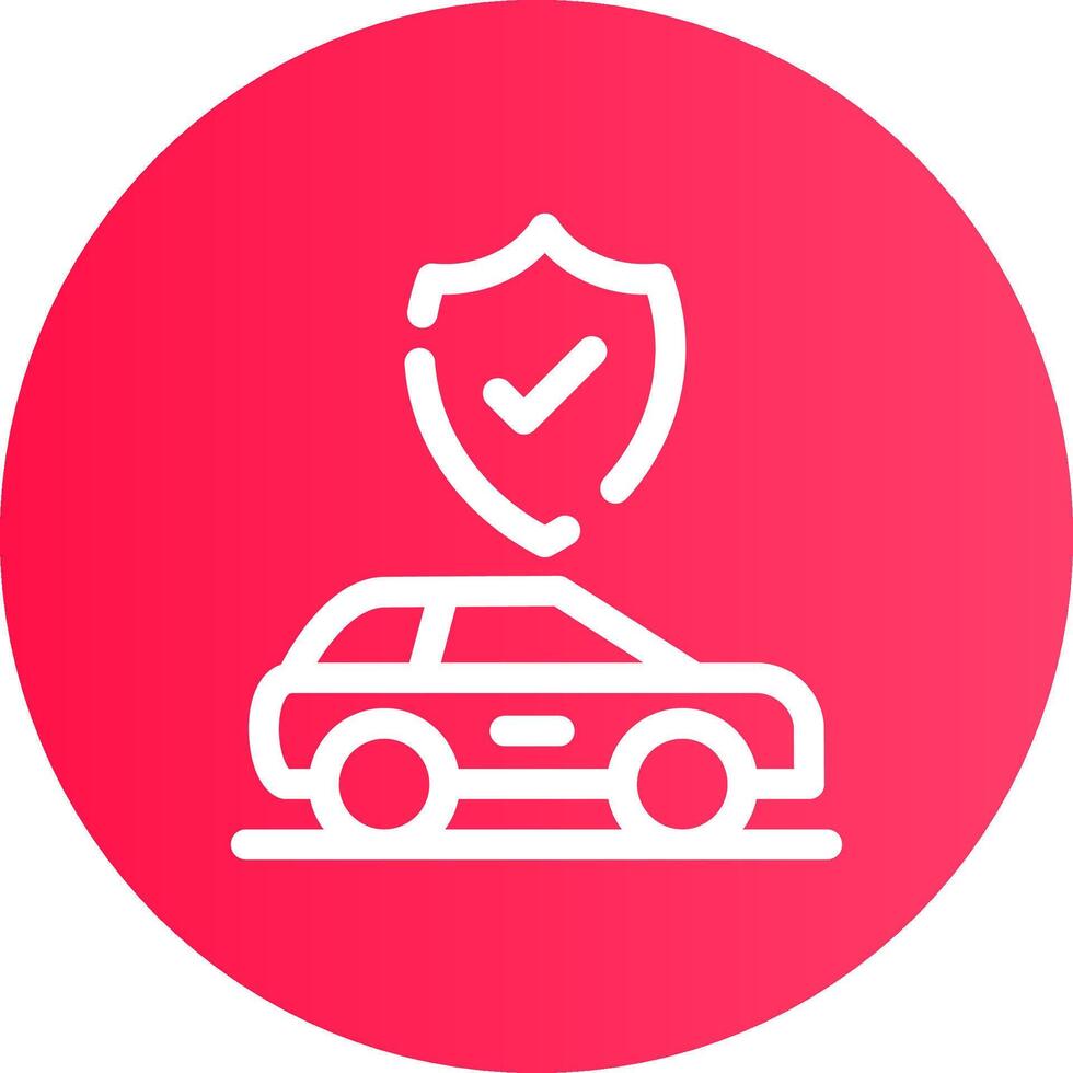 auto verzekering creatief icoon ontwerp vector