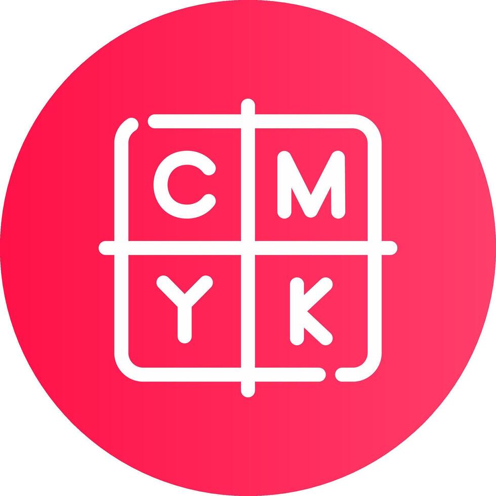 cmyk creatief icoon ontwerp vector