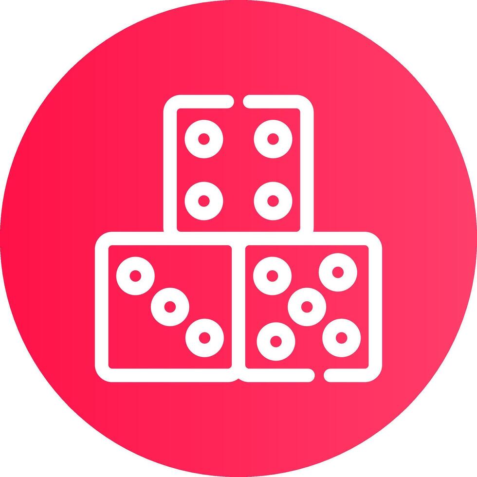 domino stuk creatief icoon ontwerp vector