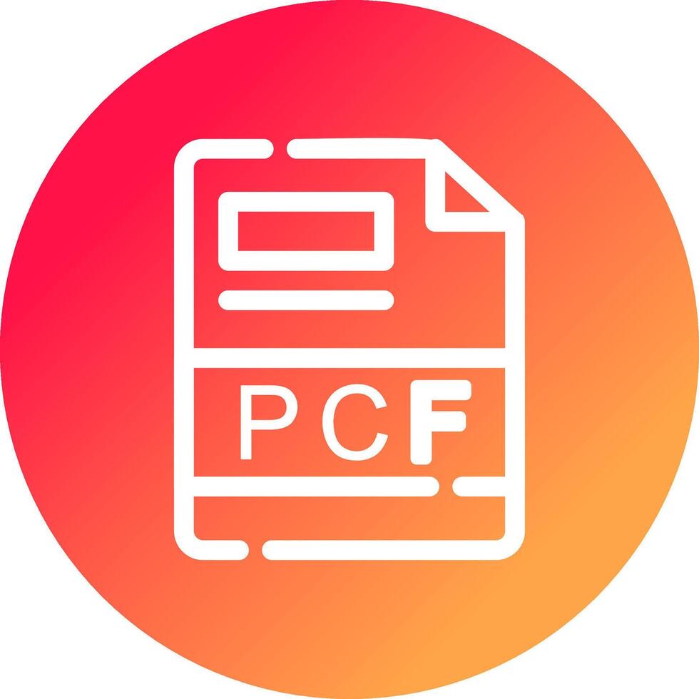 pcf creatief icoon ontwerp vector