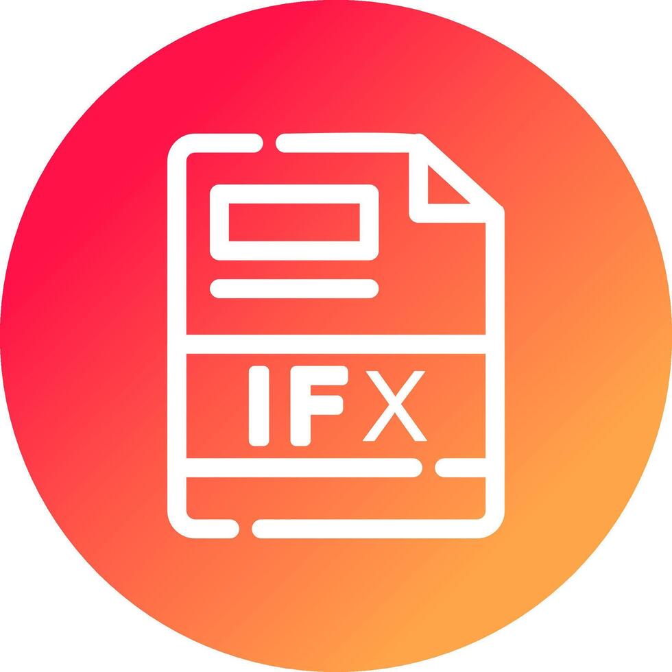 ifx creatief icoon ontwerp vector