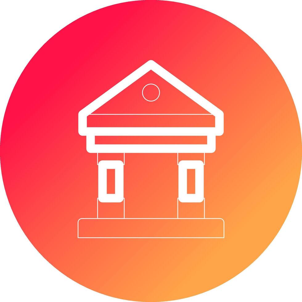 rechtbank creatief icoon ontwerp vector