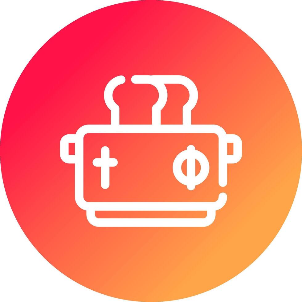 tosti apparaat creatief icoon ontwerp vector