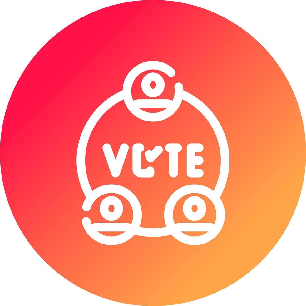 verkiezingen creatief icoon ontwerp vector