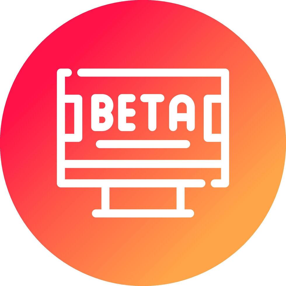 bèta creatief icoon ontwerp vector