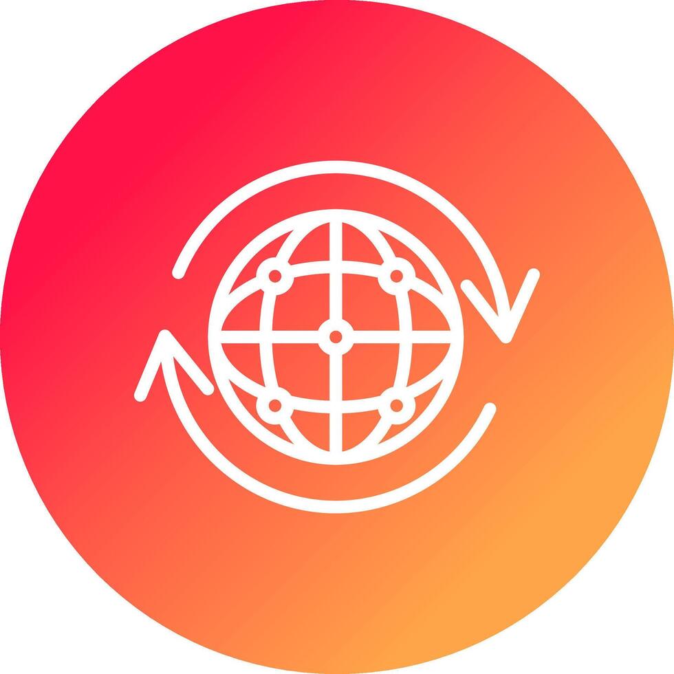 wereldwijd creatief icoon ontwerp vector