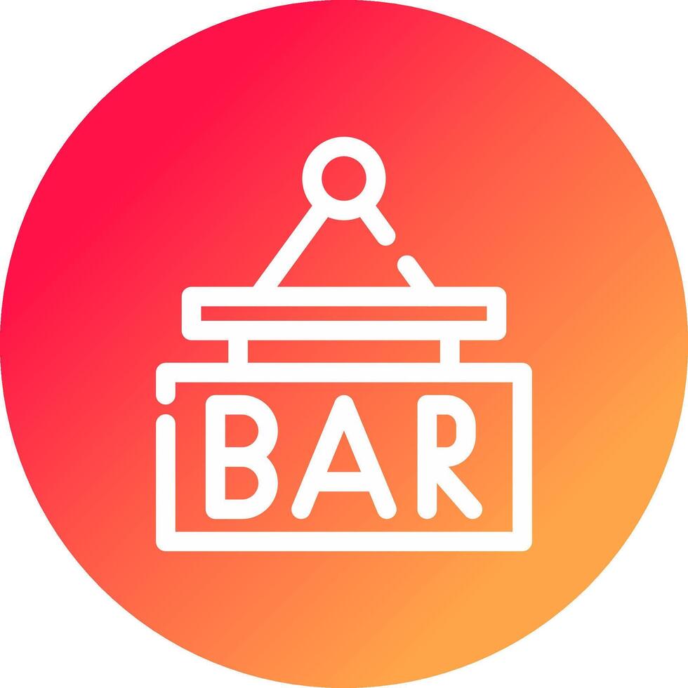 bar teken bord creatief icoon ontwerp vector