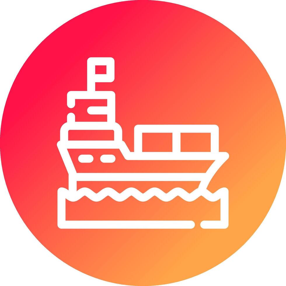 schip creatief icoon ontwerp vector