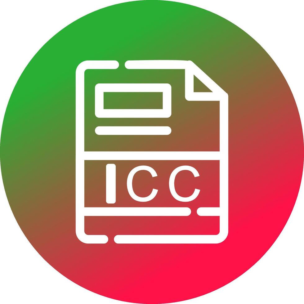 icc creatief icoon ontwerp vector