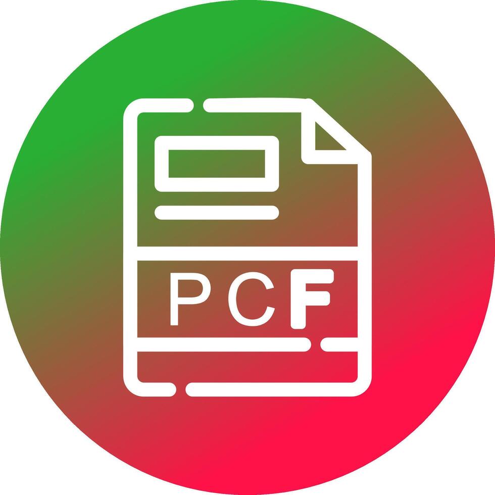 pcf creatief icoon ontwerp vector