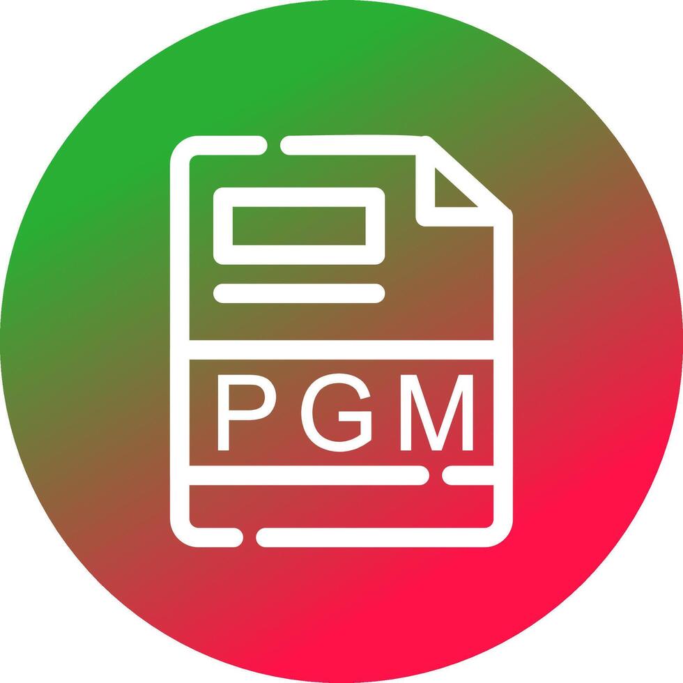 pgm creatief icoon ontwerp vector