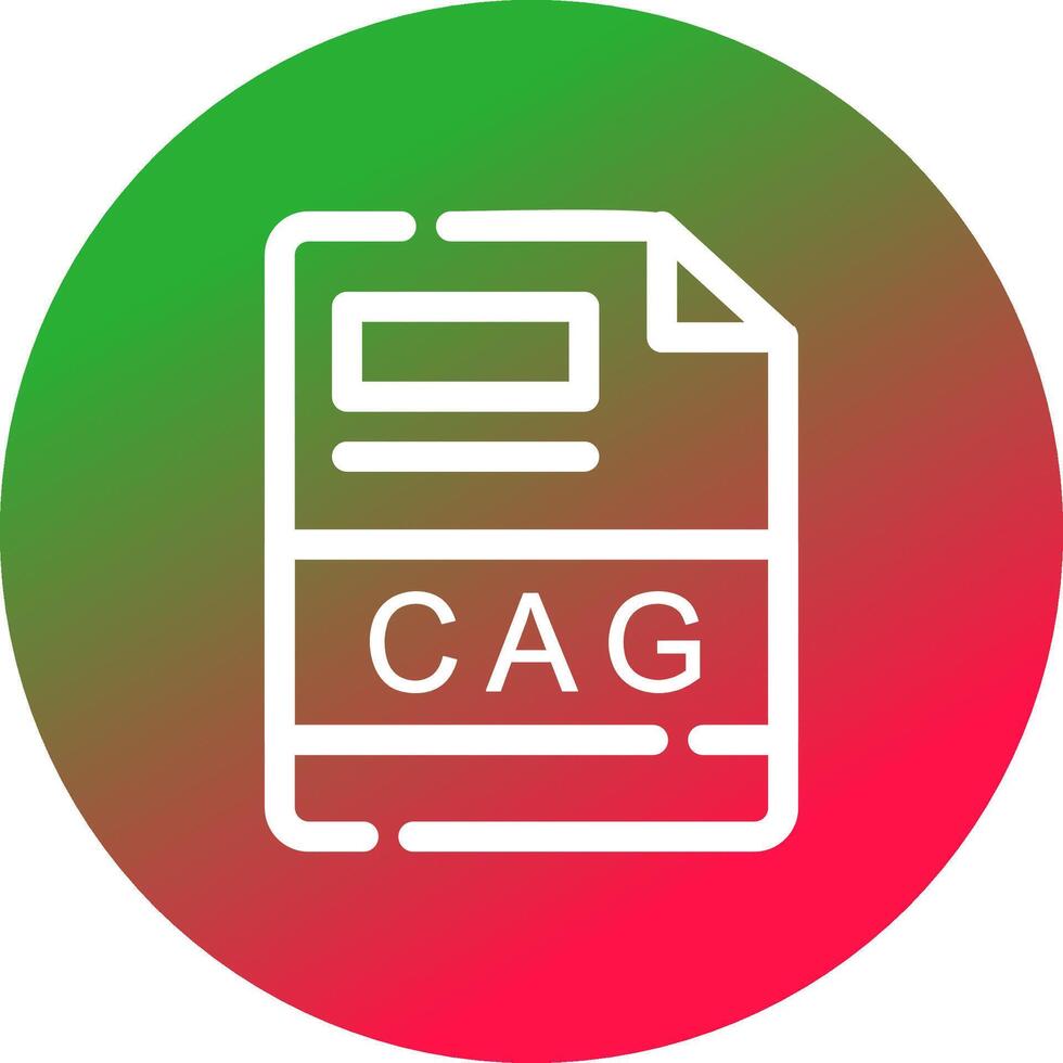 cag creatief icoon ontwerp vector