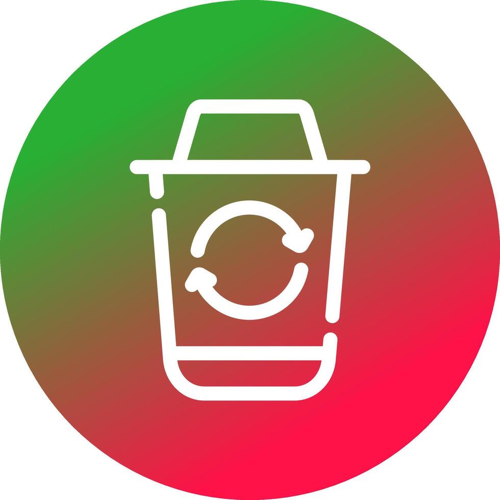 recycle bak creatief icoon ontwerp vector