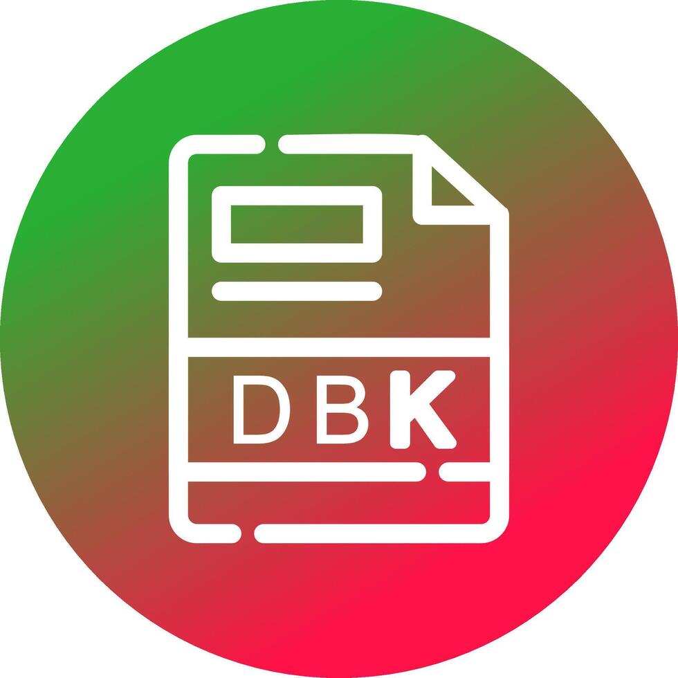 dbk creatief icoon ontwerp vector