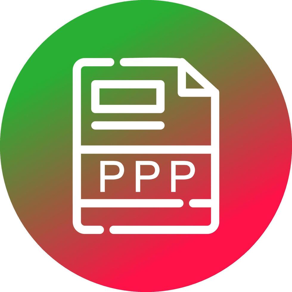 ppp creatief icoon ontwerp vector