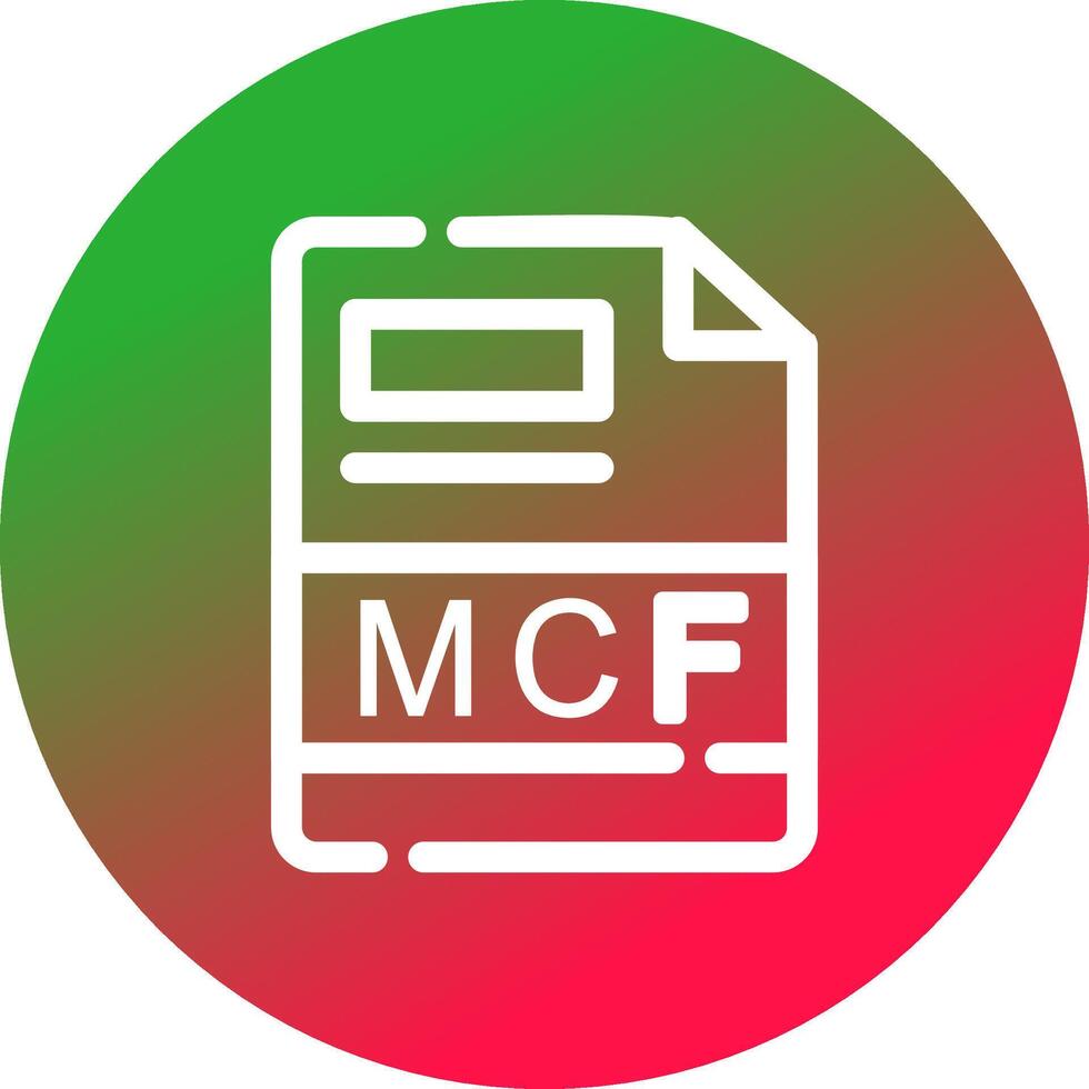 mcf creatief icoon ontwerp vector