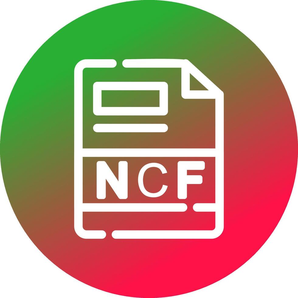 ncf creatief icoon ontwerp vector