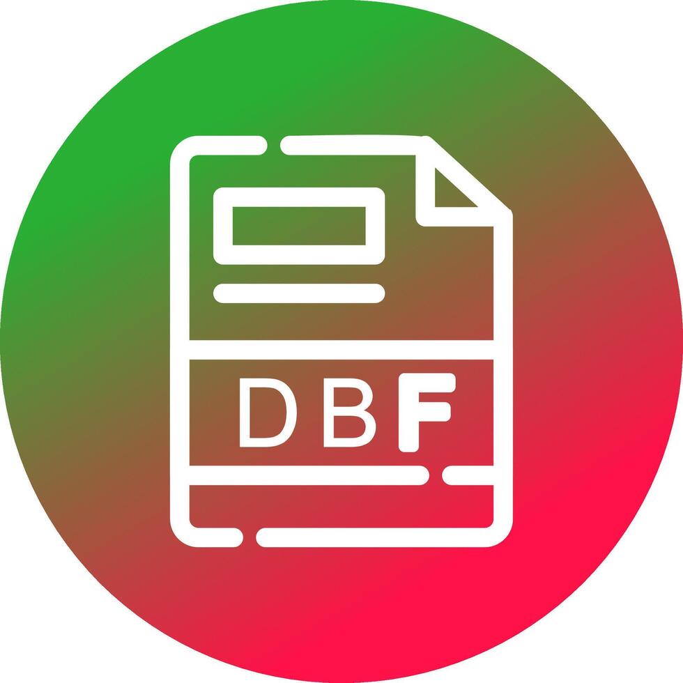 dbf creatief icoon ontwerp vector