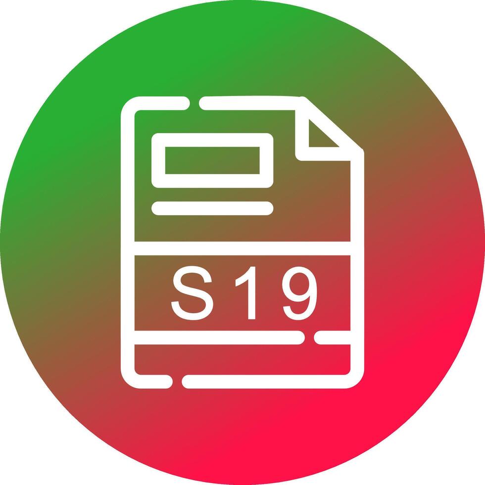 s19 creatief icoon ontwerp vector
