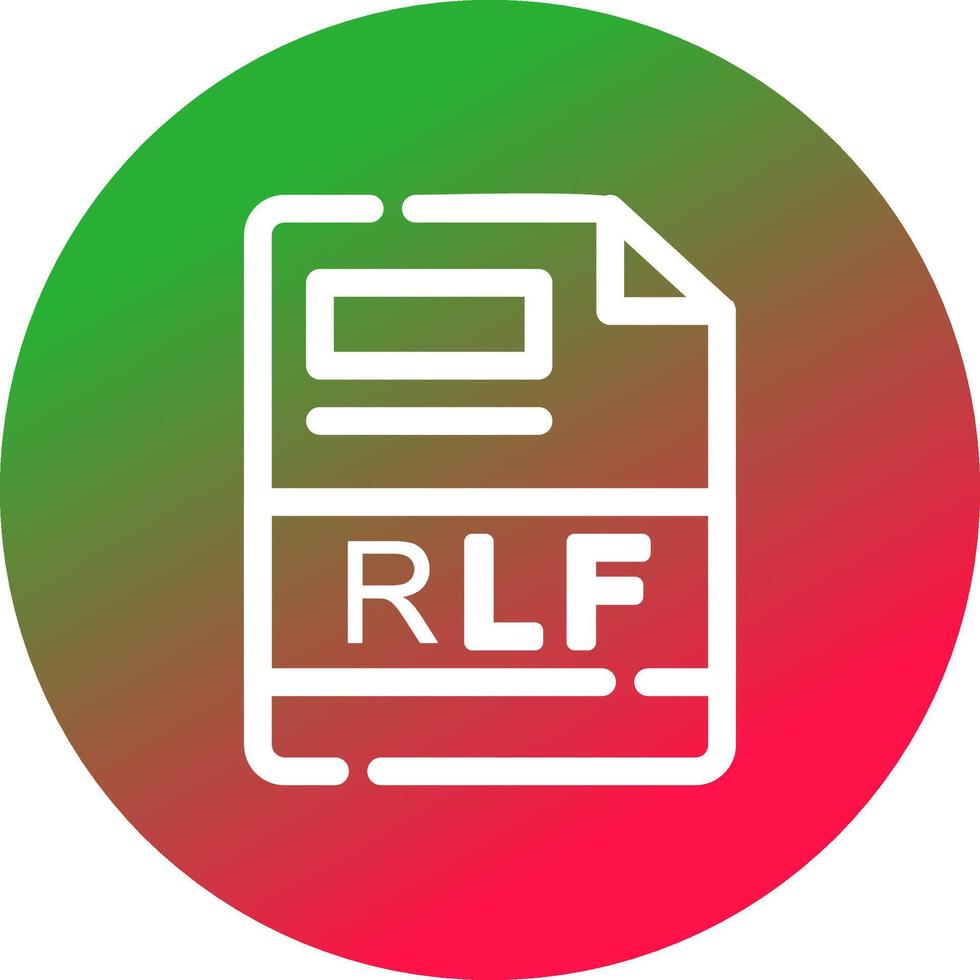 rlf creatief icoon ontwerp vector