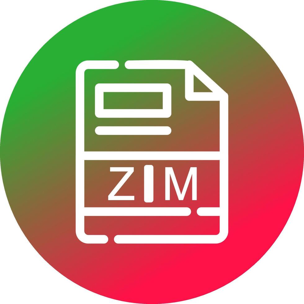 zim creatief icoon ontwerp vector