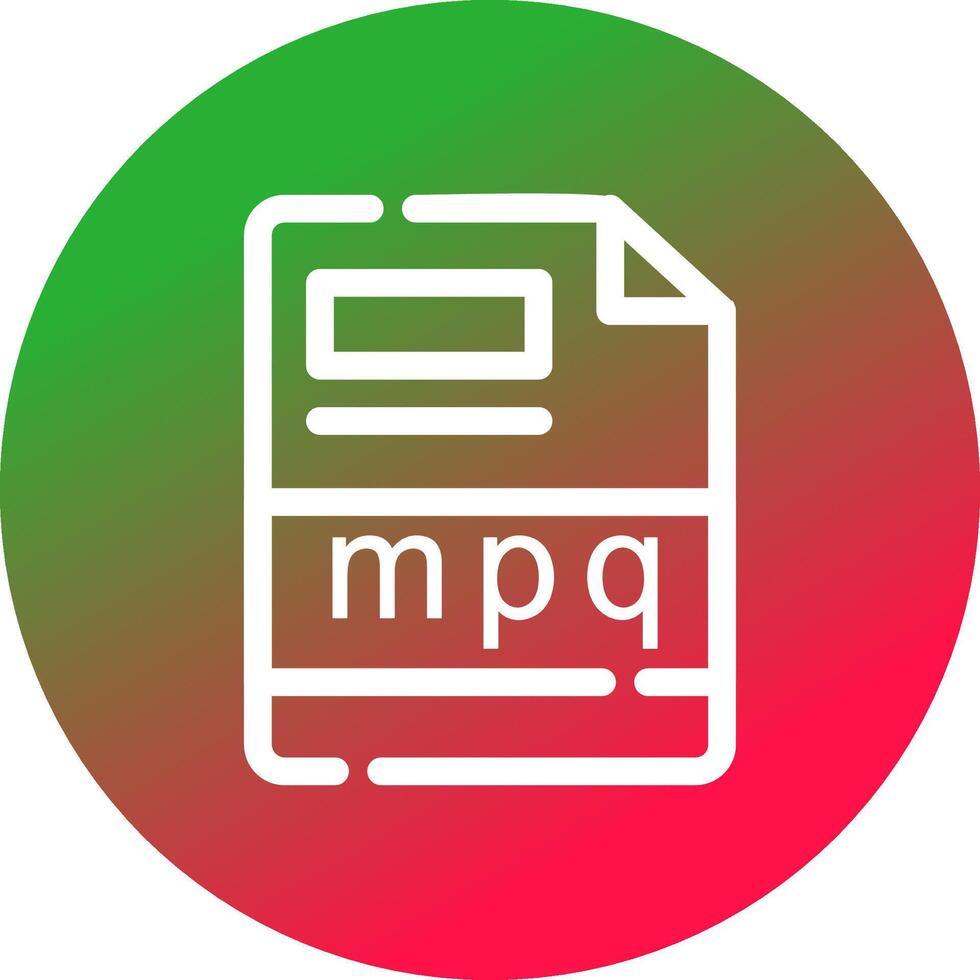 mpq creatief icoon ontwerp vector