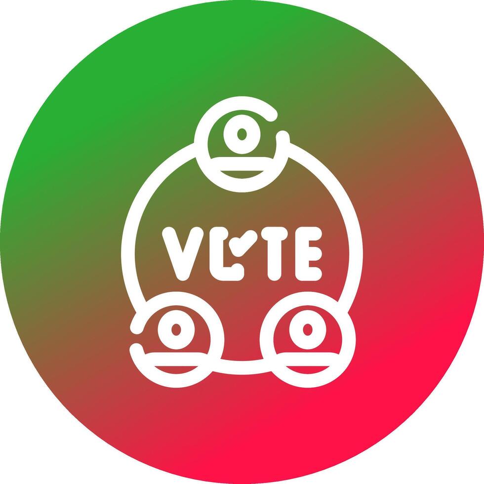 verkiezingen creatief icoon ontwerp vector