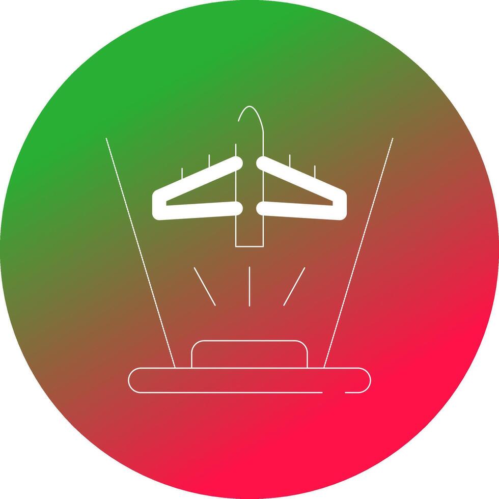 ar vlucht opleiding creatief icoon ontwerp vector