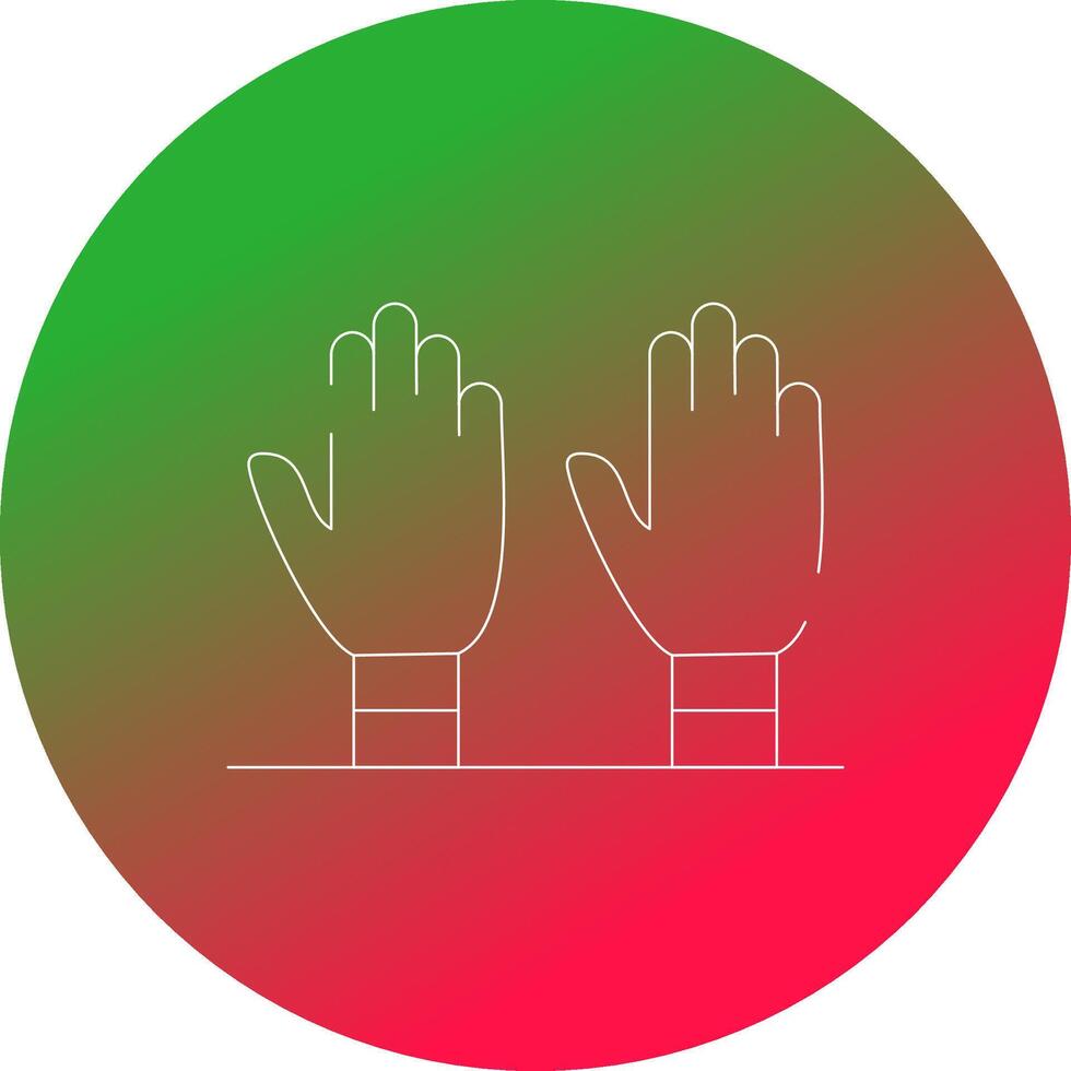 tentamen handschoenen creatief icoon ontwerp vector