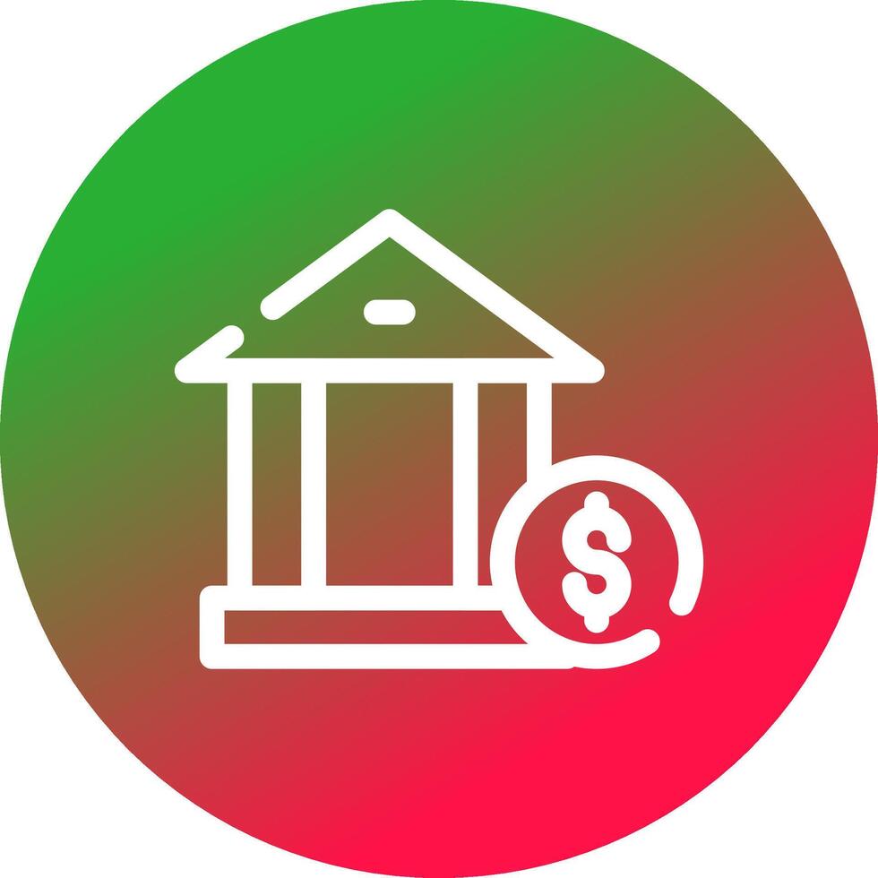 bank vergoedingen creatief icoon ontwerp vector