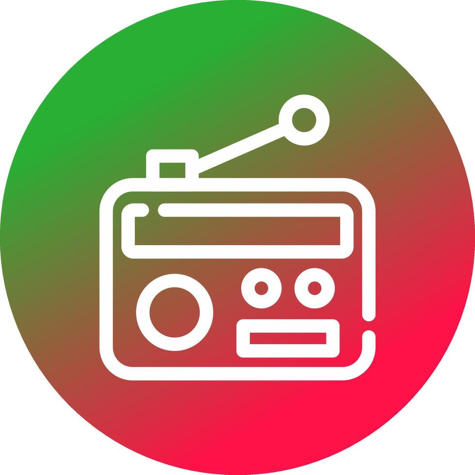 radio creatief icoon ontwerp vector