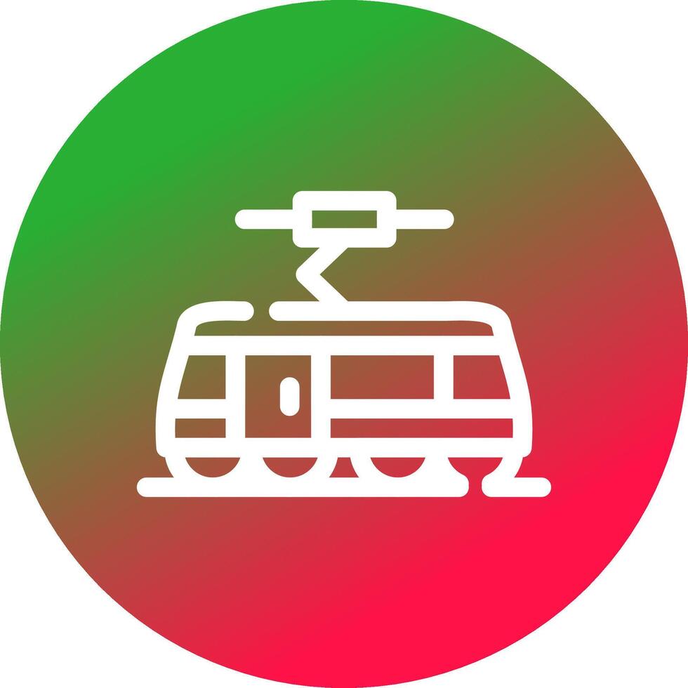 tram creatief icoon ontwerp vector