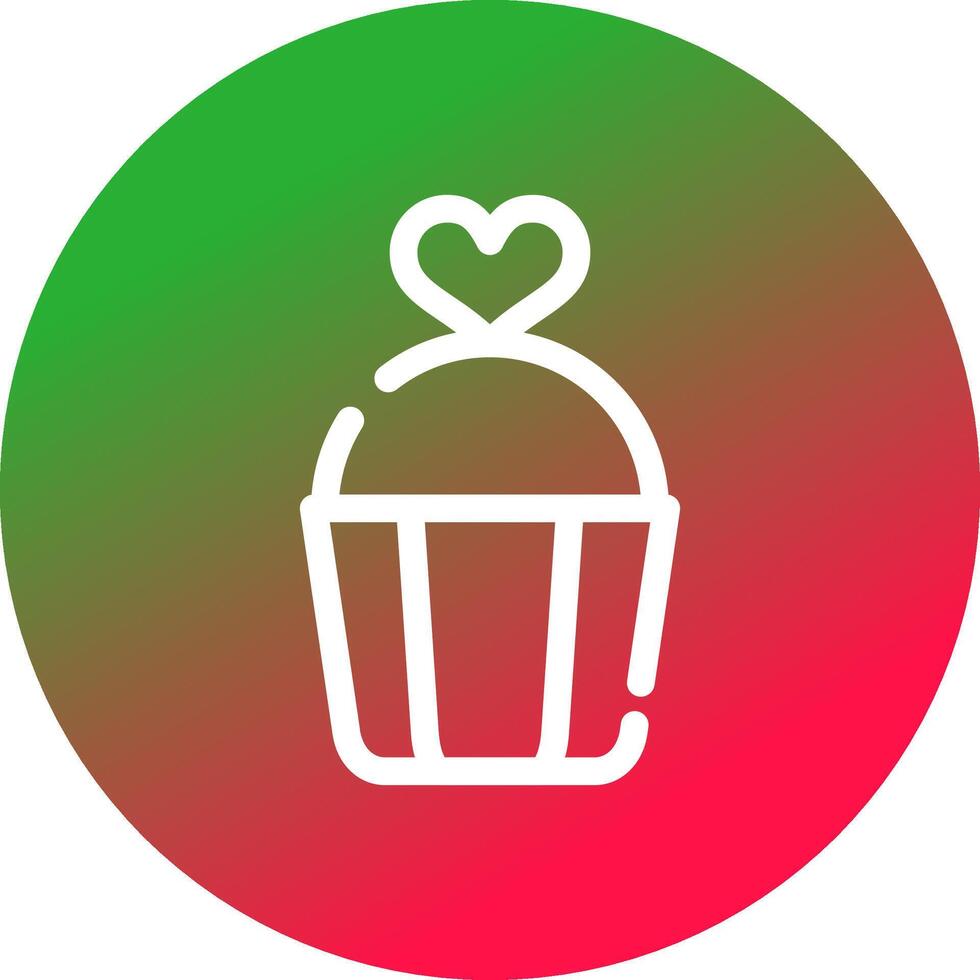 valentijnsdag taart creatief icoon ontwerp vector