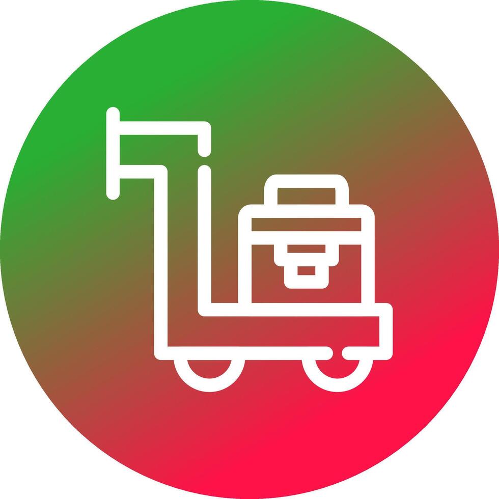 trolley creatief icoon ontwerp vector