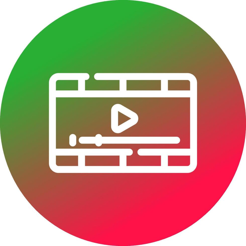 video speler creatief icoon ontwerp vector