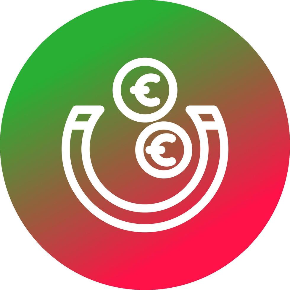 geld attractie creatief icoon ontwerp vector