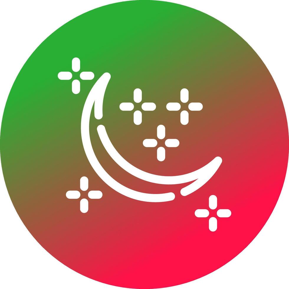 nieuw maan creatief icoon ontwerp vector