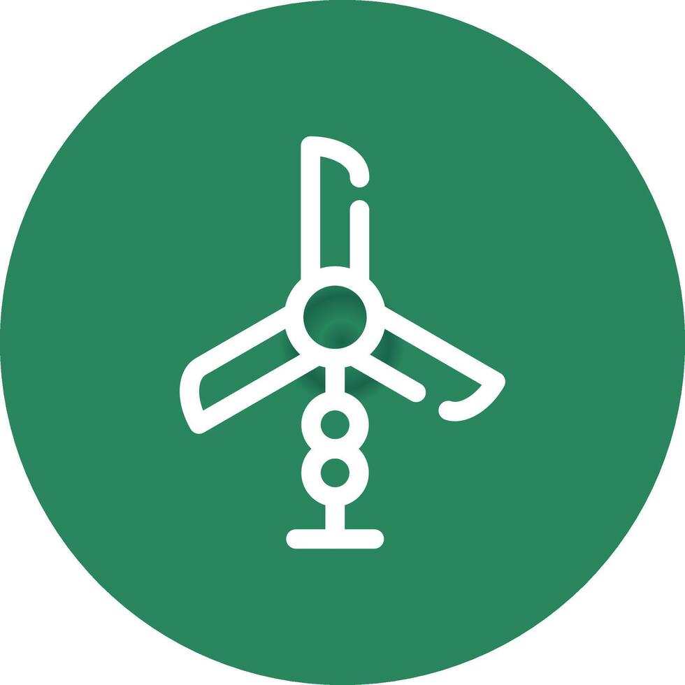 wind turbine creatief icoon ontwerp vector