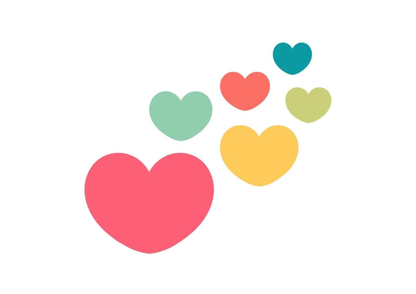 kleurrijke hart illustratie vector