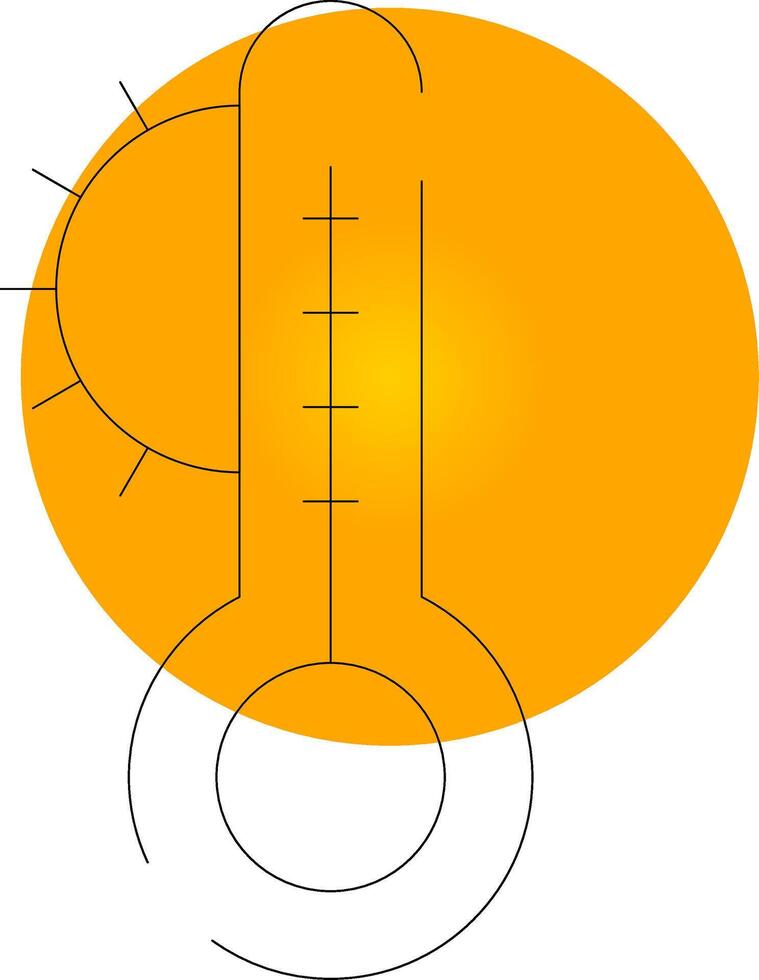 temperatuur creatief icoon ontwerp vector